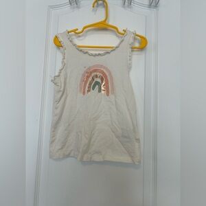 Kids Rainbow Tank Top - Cream